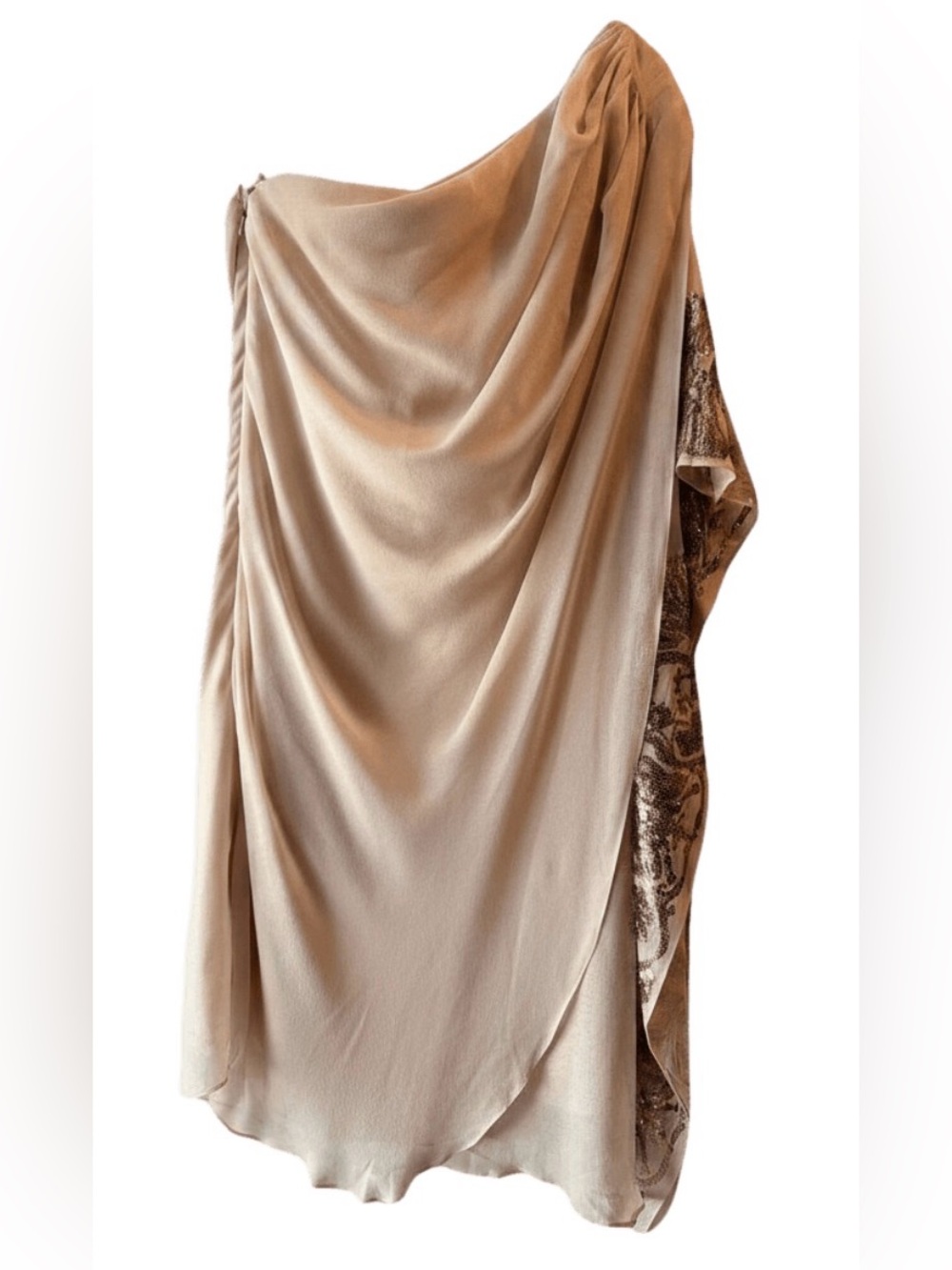 ✨ For the Love of Luxury: Badgley Mischka Collection Silk Drape Gown ✨